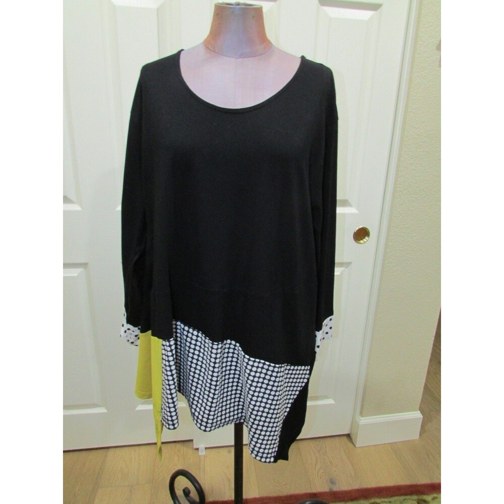 TEKBika By Alembika Black Size 1  Nothing Matches Asymmetrical Tunic Top